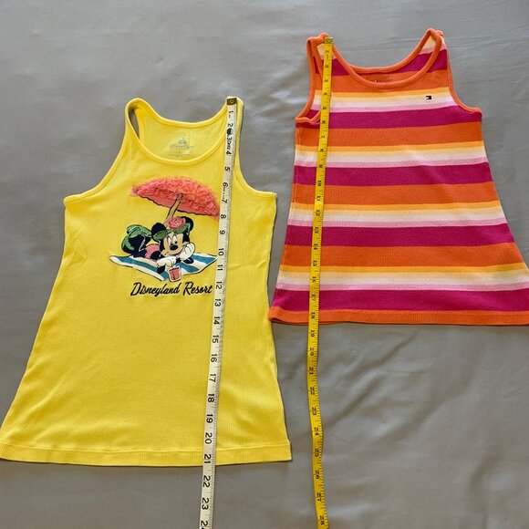 Girls Tank Tops Bundle. Size 10. Yellow & Orange. Tommy Hilfiger/Disney - Picture 2 of 7